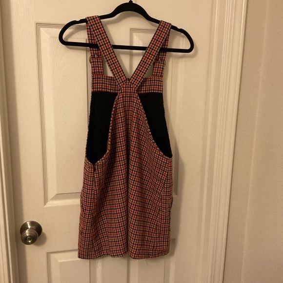 Forever 21 Women's Glen Plaid Overall Dress Size large - Picture 4 of 14